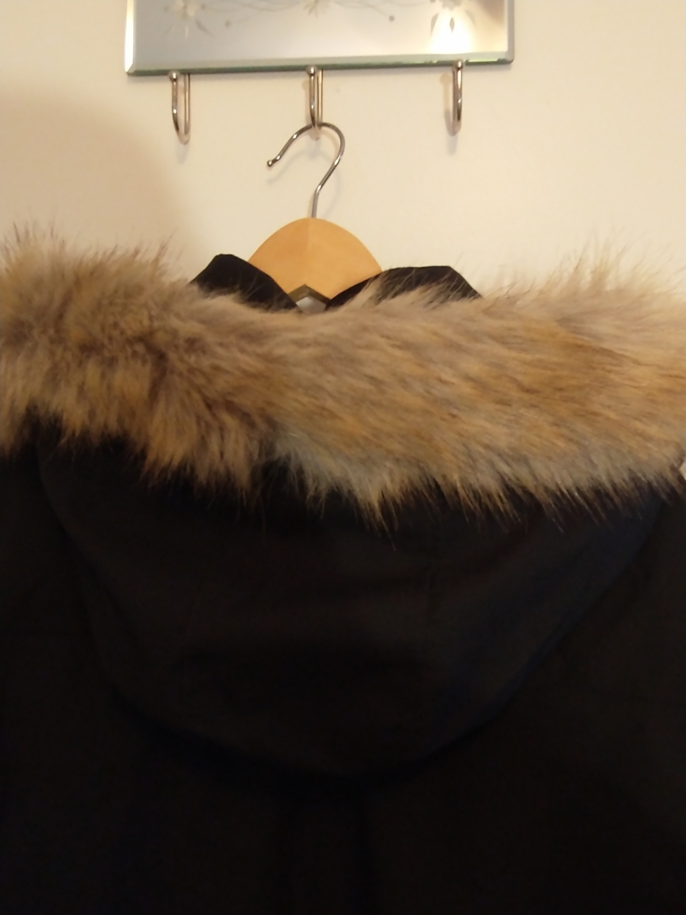Goodfellow & Co Selby Black Arctic Parka with Faux-Fur Trimmed Hood Mens L - Picture 10 of 14